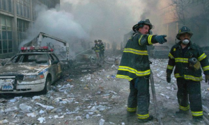 Firefighters at Ground Zero