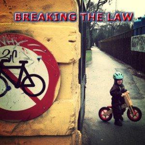 Breaking the law with a bicycle